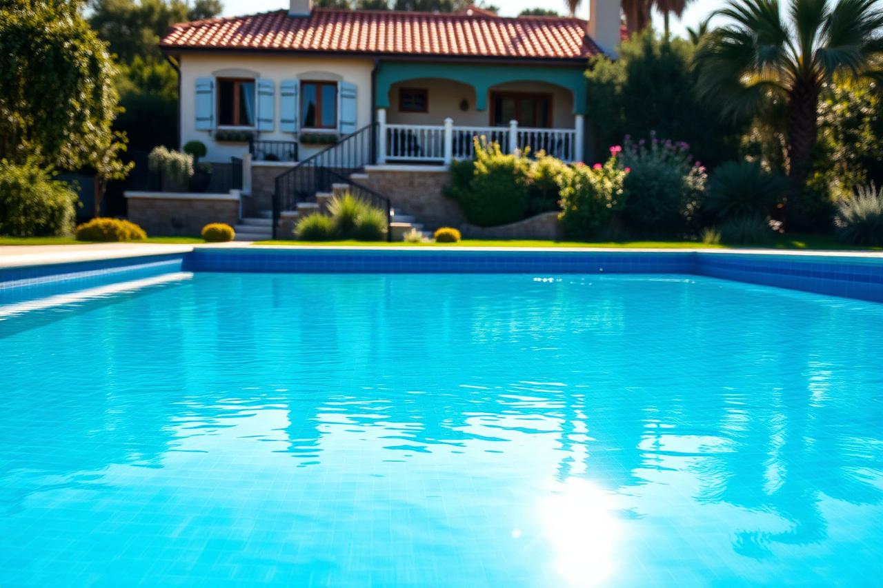 Pintura de piscina de hormigón en el Delta de l'Ebre — Pinturas Monfor